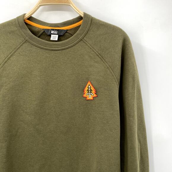 REI green Casual Crewneck Sweatshirt - Picture 1 of 4
